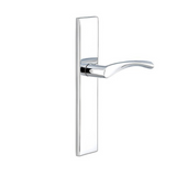 Emtek 8043 STRETTO Narrow Trim Lockset, 1-1/2" x 11" Modern Rectangular Non-Keyed, Brass Tubular, Dummy Single Sided