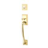 Emtek 4415 Jefferson Single Cylinder Entrance Handleset - Brass Tubular