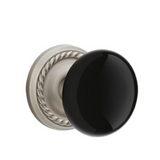 Emtek Porcelain Knobsets, Ebony Knob, Privacy Set