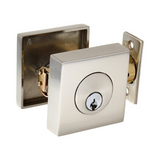 Emtek 8469 Square Deadbolt - Modern Brass - Single Cylinder