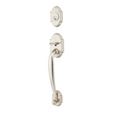 Emtek EMP4312 Nashville Single Cylinder Entrance Handleset - Brass Tubular - EMPowered Upgrade