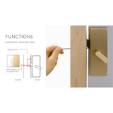 Emtek Modern Rectangular Barn Door Privacy Locks