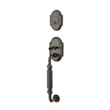 Emtek 4310 Knoxville Single Cylinder Entrance Handleset - Brass Tubular