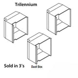 Trilennium Dust Box, 3 Pack - Black