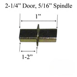 1" SPINDLES FOR TRILENNIUM LOCK, 2-1/4 DOOR