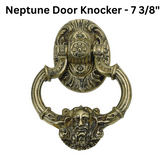 Brass Accents Neptune Door Knocker - 7 3/8"