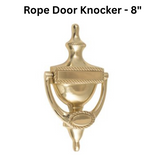 Brass Accents Rope Door Knocker - 8"