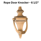 Brass Accents Rope Door Knocker - 6 1/2