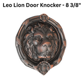 Brass Accents Leo Lion Door Knocker - 8 3/8"
