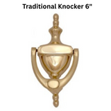 Brass Accents Traditional Knocker 6"