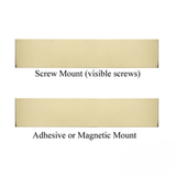 Brass Accents Clear Plastic Kickplate 6" - Choose Size