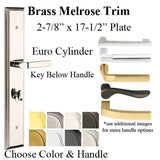 LARGE MULTI POINT ENTRY HANDLE SET - MELROSE EURO KEY BELOW