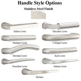MULTIPOINT LOCK TRIM, 1-1/2 X 11 PLATE, STAINLESS STEEL HANDLE SET - CHOOSE HANDLE LEVER