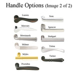 LARGE MULTI POINT ENTRY HANDLE SET - MODERN AMERICAN KEY BELOW