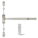 Cal-Royal A9860V x NESC9800 Surface Vertical Rod Exit Device with Escutcheon Entrance Lever Trim