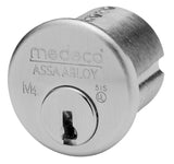 Medeco M4 6 Pin 1-1/8" Rim Cylinders Horizontal/Vertical Tailpiece