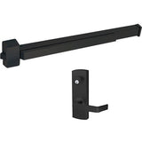 Cal-Royal Panic Rim Exit Device with Escutcheon Entrance Lever Trim - A2200 x NESC2200