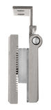 ALMHBN1 MINI HINGE FOR 1/4&quot; GLASS SHOWER DOORS IN BRUSHED NICKEL FINISH