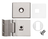 ALMHBN1 MINI HINGE FOR 1/4&quot; GLASS SHOWER DOORS IN BRUSHED NICKEL FINISH