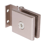 ALMHBN1 MINI HINGE FOR 1/4" GLASS SHOWER DOORS IN BRUSHED NICKEL FINISH