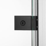 ALMHUS10B MINI HINGE FOR 1/4&quot; GLASS SHOWER DOORS IN ANTIQUE BLACK FINISH