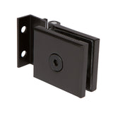 ALMHUS10B MINI HINGE FOR 1/4" GLASS SHOWER DOORS IN ANTIQUE BLACK FINISH