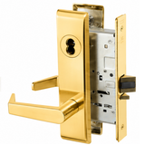 Accentra AUCN 8830-2FL Asylum or Institutional Mortise Lock with Augusta Lever, CN Escutcheon