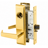 Accentra AUCN 8830-2FL Asylum or Institutional Mortise Lock with Augusta Lever, CN Escutcheon