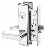 Accentra AUCN 8830-2FL Asylum or Institutional Mortise Lock with Augusta Lever, CN Escutcheon