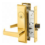 Accentra AUCN 8830-2FL Asylum or Institutional Mortise Lock with Augusta Lever, CN Escutcheon