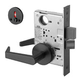 Accentra (formerly Yale)  AUR 8802FL IND Privacy, Bedroom, or Bath Mortise Lock with Outside Indicator, Augusta Lever, Standard Rose