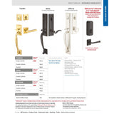 Emtek EMP4414 Adams Single Cylinder Entrance Handleset - Brass Tubular - EMPowered Upgrade