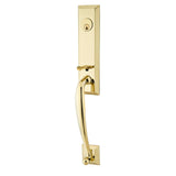 Emtek EMP4414 Adams Single Cylinder Entrance Handleset - Brass Tubular - EMPowered Upgrade