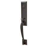 Emtek EMP4414 Adams Single Cylinder Entrance Handleset - Brass Tubular - EMPowered Upgrade