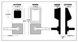 Alarm Lock PDL3500CR Grade 1 Classroom Electronic Proximity Mortise Lock with Dual Authentication