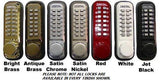 Lockey M220 Keyless Mechanical Digital Deadbolt Door Lock