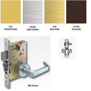 Arrow BM19 Dormitory/Exit Mortise Lever Lock