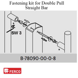 G-U FERCO FASTENING KIT FOR DOUBLE PULL BARS - STAINLESS STEEL