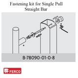 G-U FERCO FASTENING KIT FOR SINGLE, STRAIGHT PULL BAR - STAINLESS STEEL