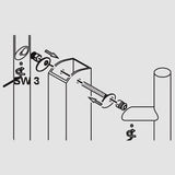 G-U FERCO FASTENING KIT FOR 45° ANGLED DOUBLE PULL BARS - STAINLESS STEEL