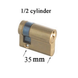 AGB 30mm Keyed 1/2 Euro Profile cylinder No Thumb