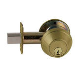 Schlage B661P One-Way Deadbolt, Cylinder Outside x Blank Plate Inside