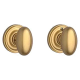Baldwin Reserve Ellipse Full Dummy Knob Set with Traditional Rose