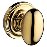 Baldwin Reserve Ellipse Full Dummy Knob Set with Traditional Rose