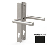 BELCANTO Handle Set , Doors thicker than 2 - 1/4" up to 3" , Matte Black