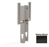 G-U Ferco BELCANTO vertical Handle Set & US Rosettes, Matte Black