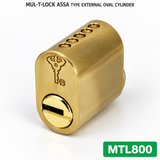 MUL-T-LOCK MTL800 ASSA Type External Oval Cylinder