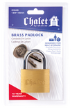 Chateau C-1045-CD-KD 45mm Solid Brass Padlock, Keyed Different (KD), Carded