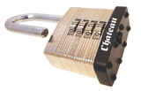 Chateau C-350-COMB 50mm Heavy-Duty 4-Wheel Resettable Steel Combination Padlock, Carded