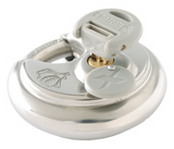Chateau C-99X-CD-MKD 2-3/4" X-Type Stainless Steel Disc Padlock with Weather Cover, Master Keyed, 6-Pin, Carded